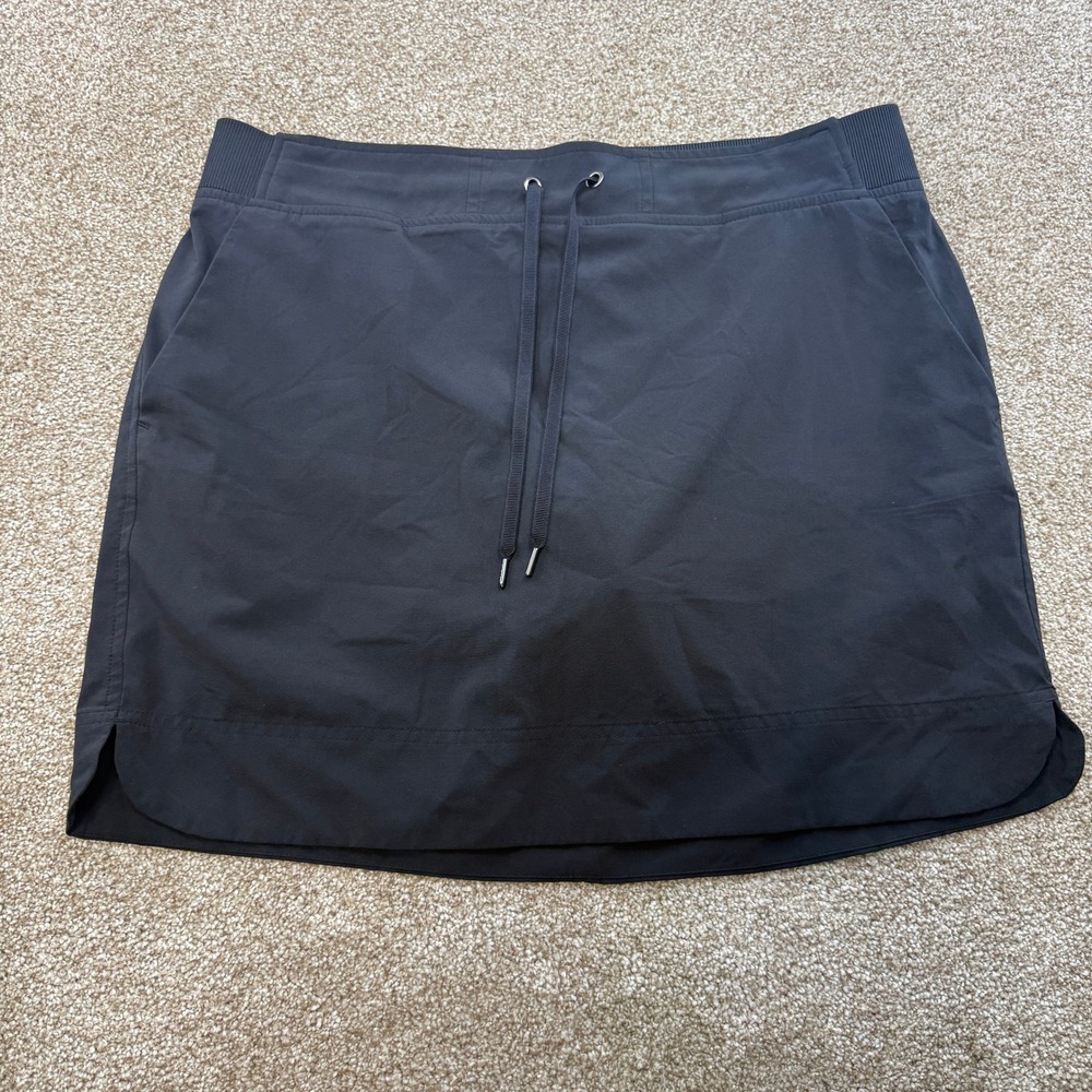 Athleta Soho Skort Black 14 Activewear Hiking Golf Skirt Pockets Activewear Golf
